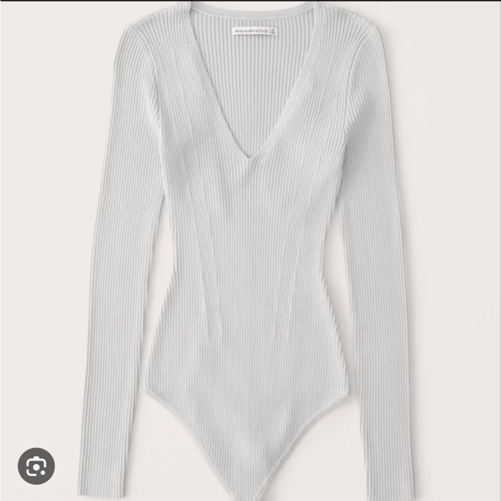 A&F White Sweater Bodysuit